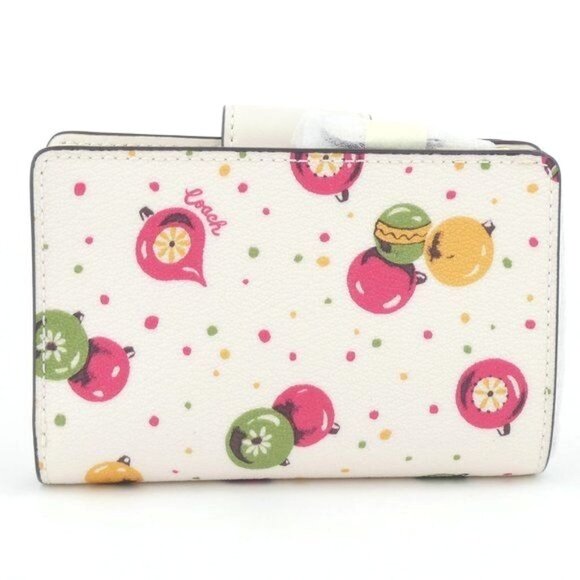 Coach Chalk Ornament Medium Corner Zip Wallet NWT C7413 - Picture 2 of 4